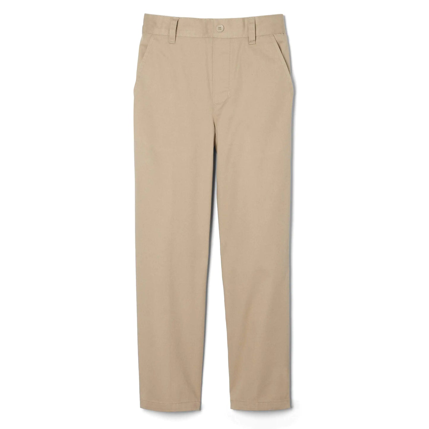 French Toast Boys' Pull-on Relaxed Fit School Uniform Pant (Standard & Husky) 12 Husky Khaki - # BOAA12410006