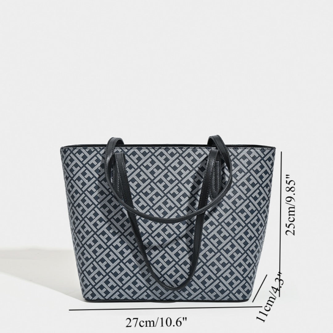 Light luxury oversized shopping bag, women's versatile portable tote bag, shoulder bag