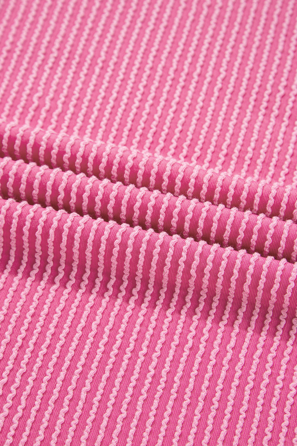 Plus Size Corded Knit Reverse Seam Long Sleeve Top