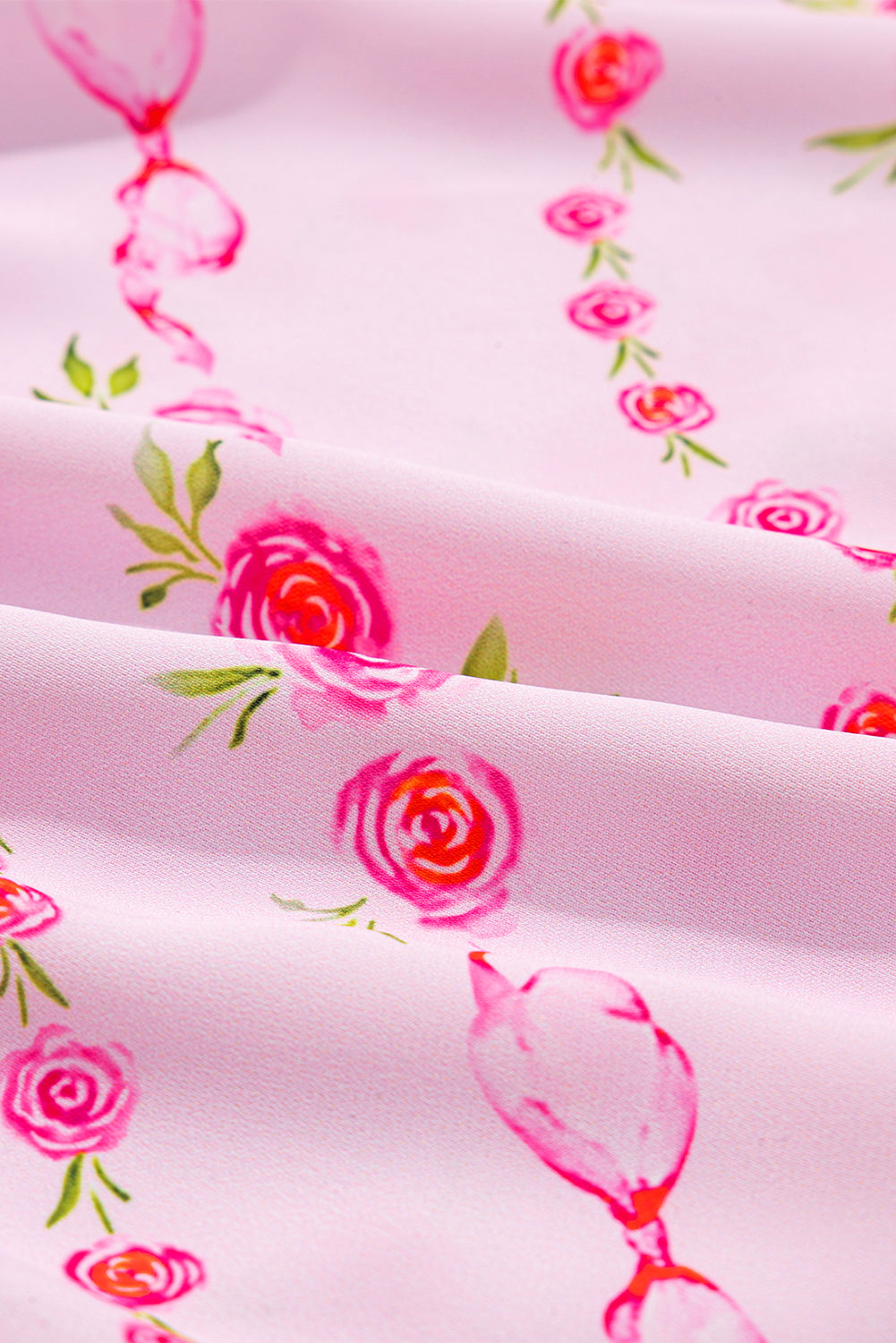 Floral Half Zip Kangaroo Pocket Drawstring Hoodie