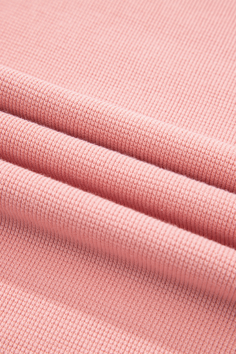 Plus Size Floral Patchwork Sleeve Waffle Knit Top