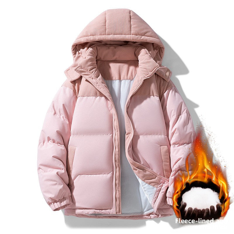 Unisex Hooded Winter Cotton Jacket Windproof Thick Warm Coat
