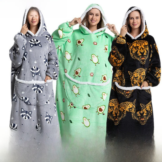 Flannel Hooded Animal Pajamas