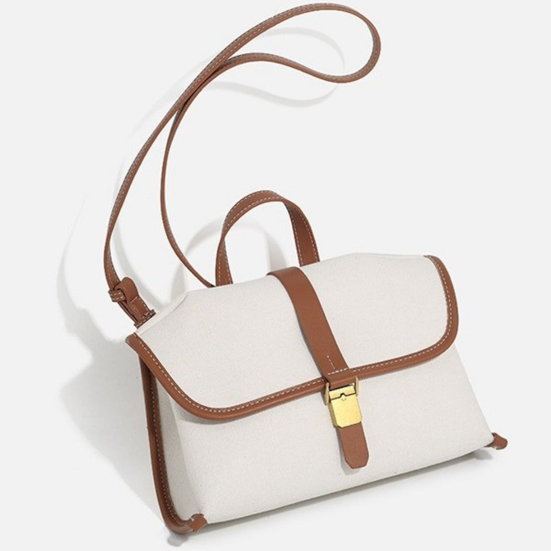 Denim messenger bag, women's casual canvas handbag, tote square bag