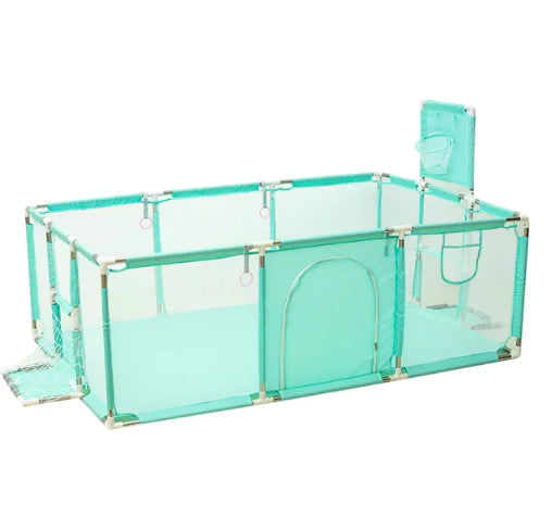 IMBABY Baby Playpen – Safety Barrier with Balls Pool, Basketball & Football for Kids - # BOT&G511510001