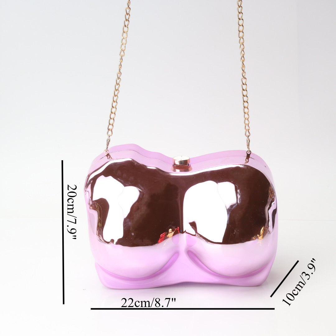 Elegant Irregular Acrylic Shaped Bag – Stylish evening Clutch Purse Perfect for Parties, Proms, and Weddings