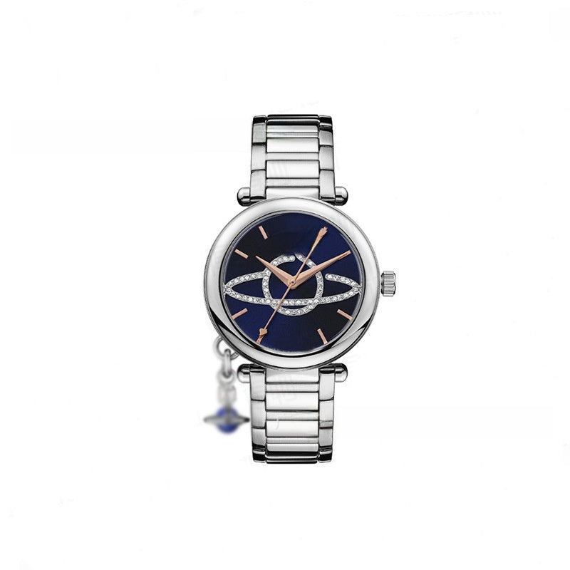 Pearl-set diamond style Saturn watch