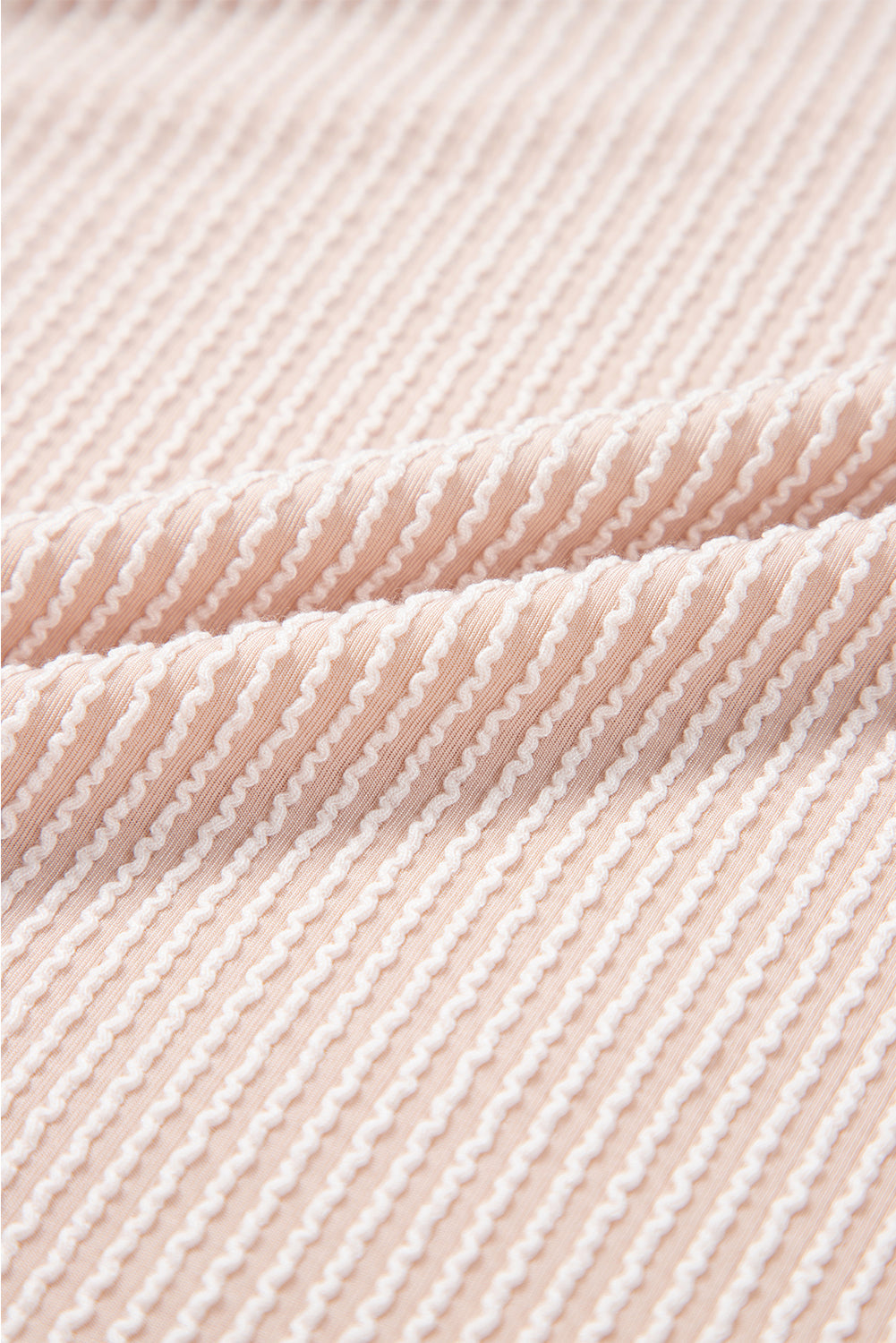 Corded Top and Ruffle Mini Skirt Set