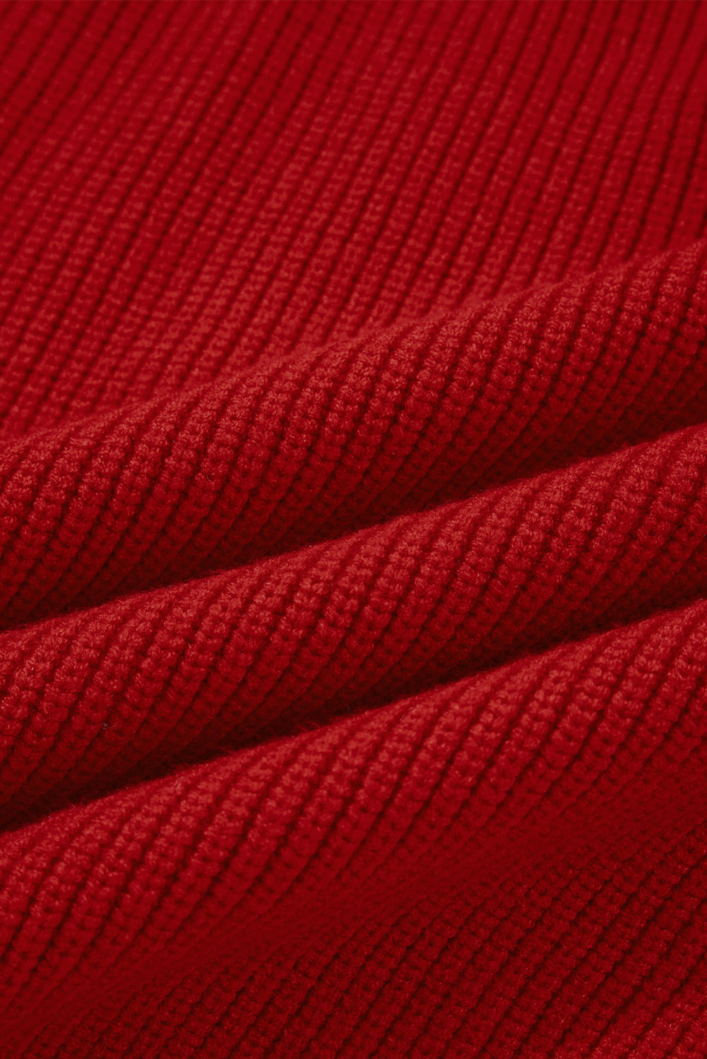 Bow Back  Lantern Sleeve V-Neck Sweater