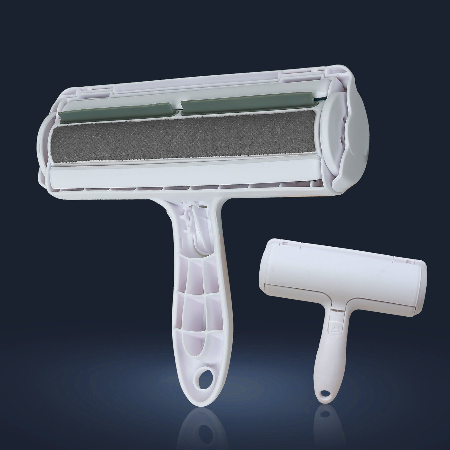 Pet hair removal roller brush suction tool