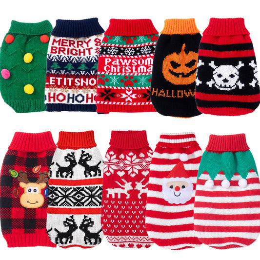 Knitted Pet Sweater for Small and Medium Dogs