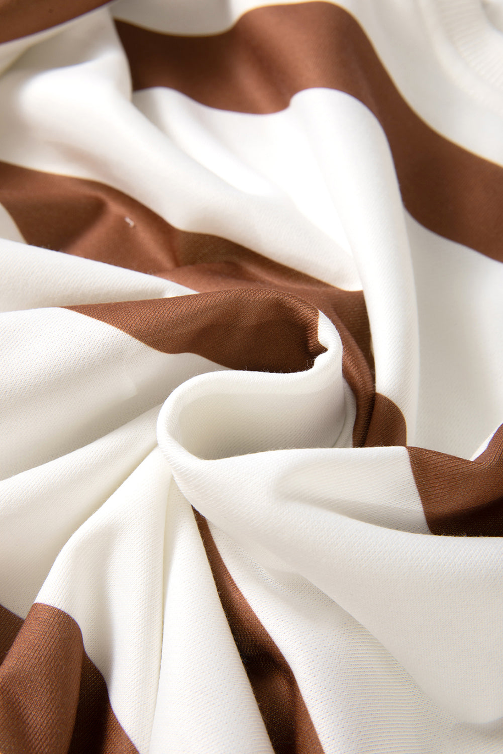 Stripe Drop Shoulder Top and Jogger Pants Set