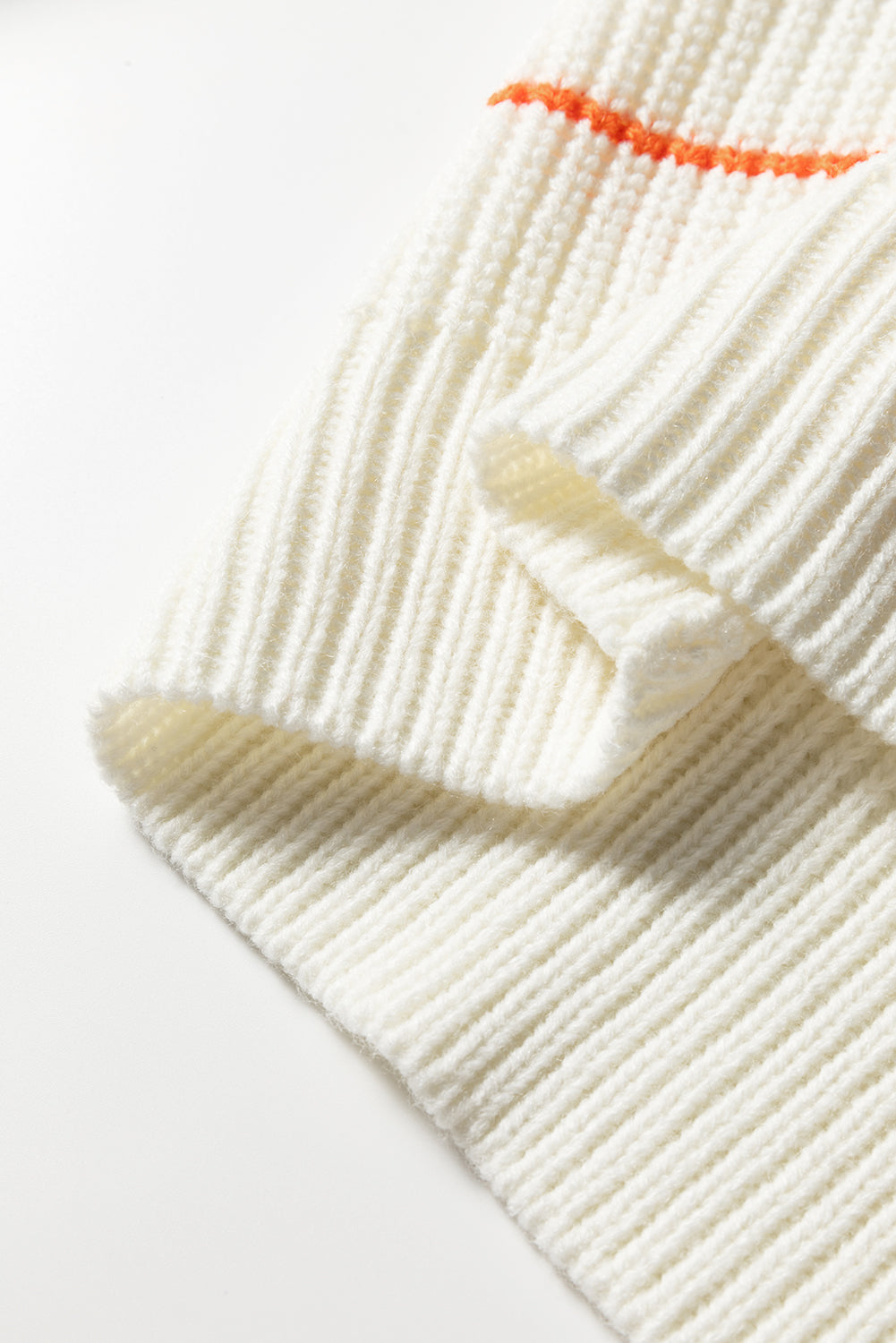 Stripe V-Neck Drop Shoulder Sweater