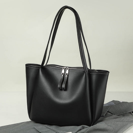 Elegant Large Tote Bag for Female - Handbag with Soft PU Material and Large Capacity for Everyday Style hobo