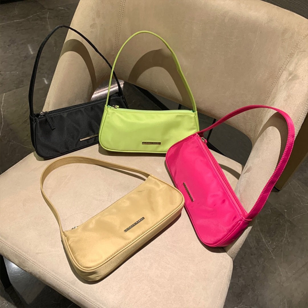 Summer Mini Women's Shoulder Bag – Stylish Nylon Oxford Cloth Underarm Bag, Fashionable & Versatile Baguette Bag hobo