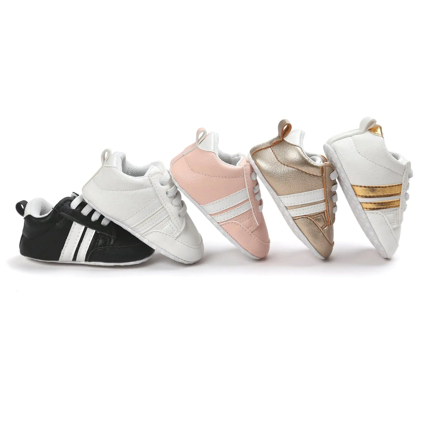 Baby Boy Girl Moccasins Shoes Infant PU Leather Non-slip Soft Newborn Sneakers - # GIAA71310003