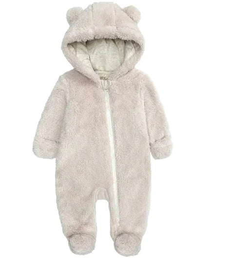 Flannel Baby Warm One-piece Romper - # BAAA21110030