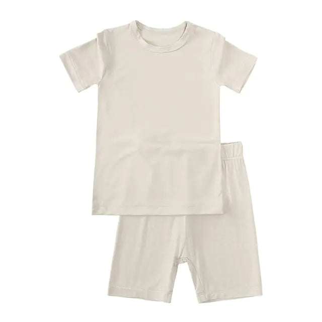 2023 Bamboo Fiber Toddler Kids Pajamas Set - # BOAA11710008