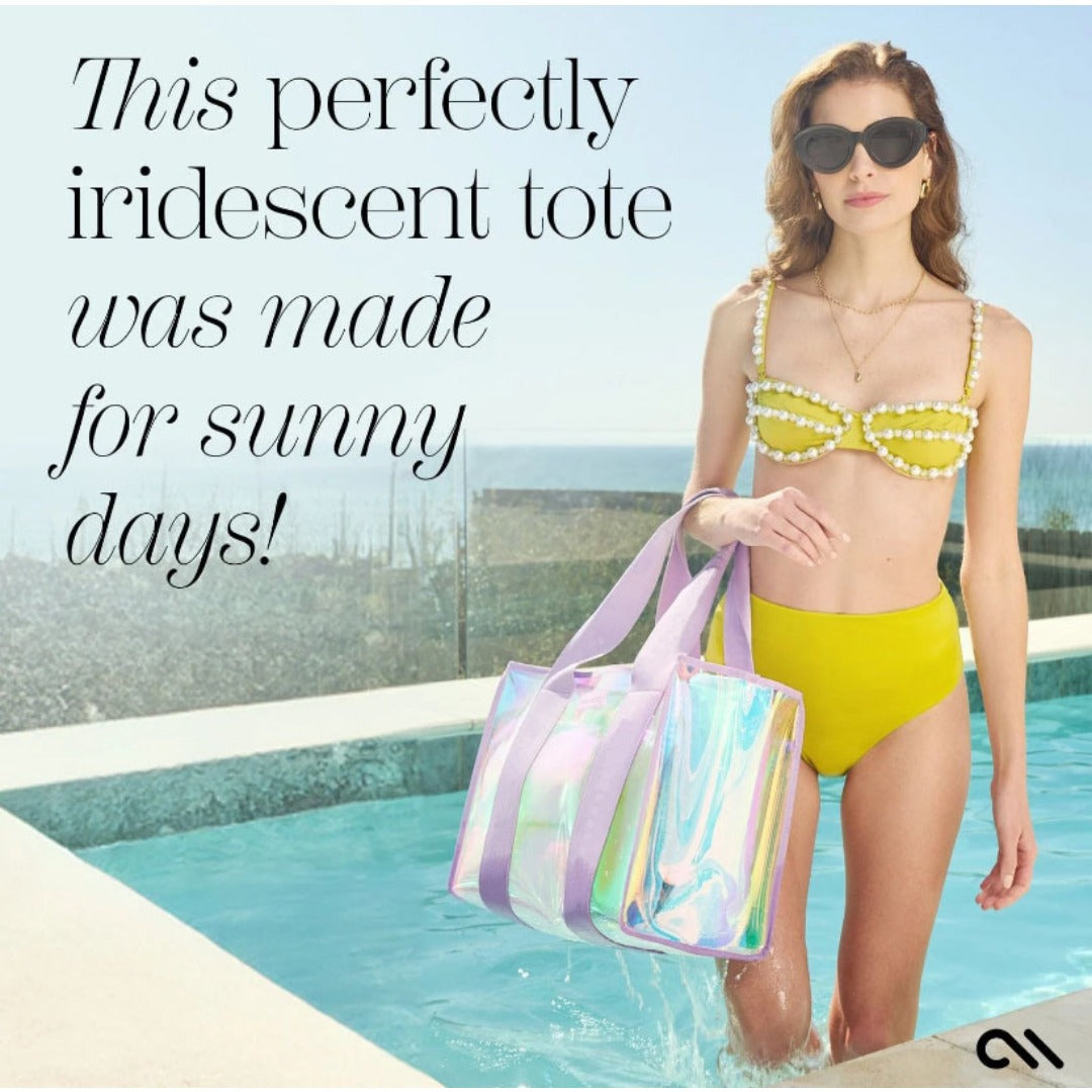 Transparent ladies tote bag large capacity colorful, beach bag waterproof swimming bag, waterproof mobile phone bag storage bag, clear bag for stadium events