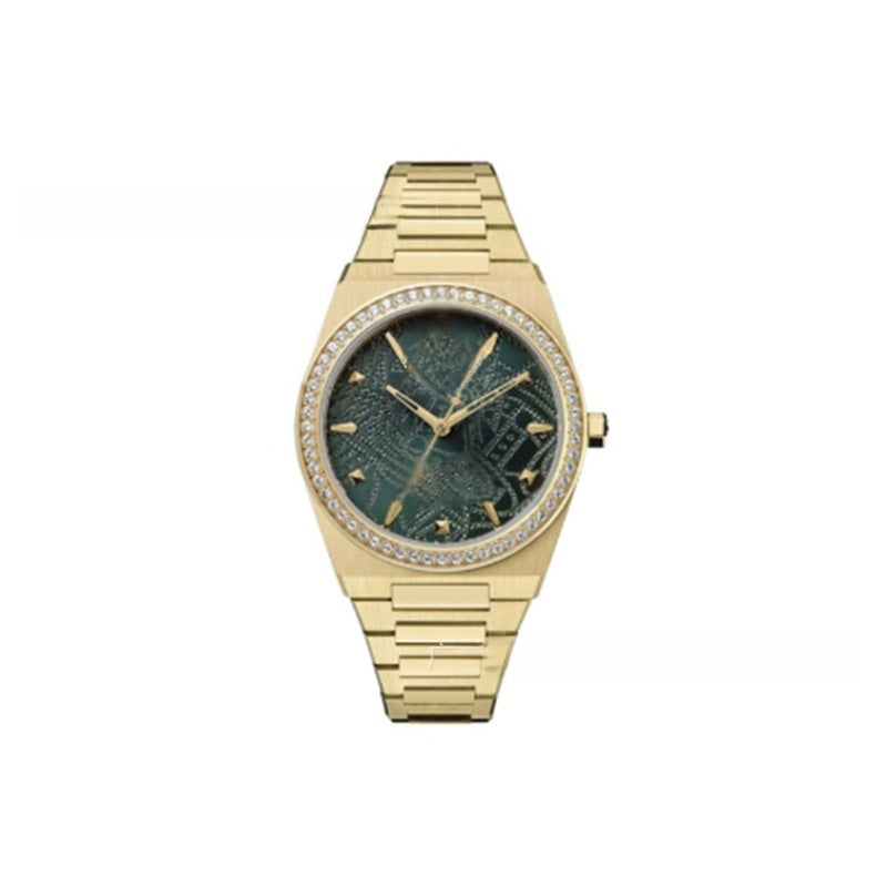 Pearl-set diamond style Saturn watch