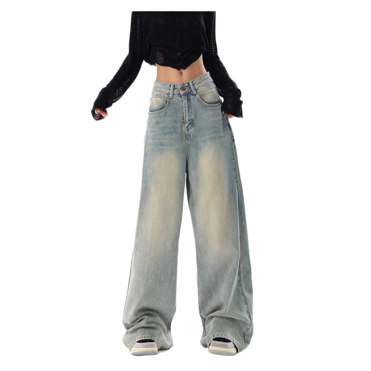 Straight-leg jeans