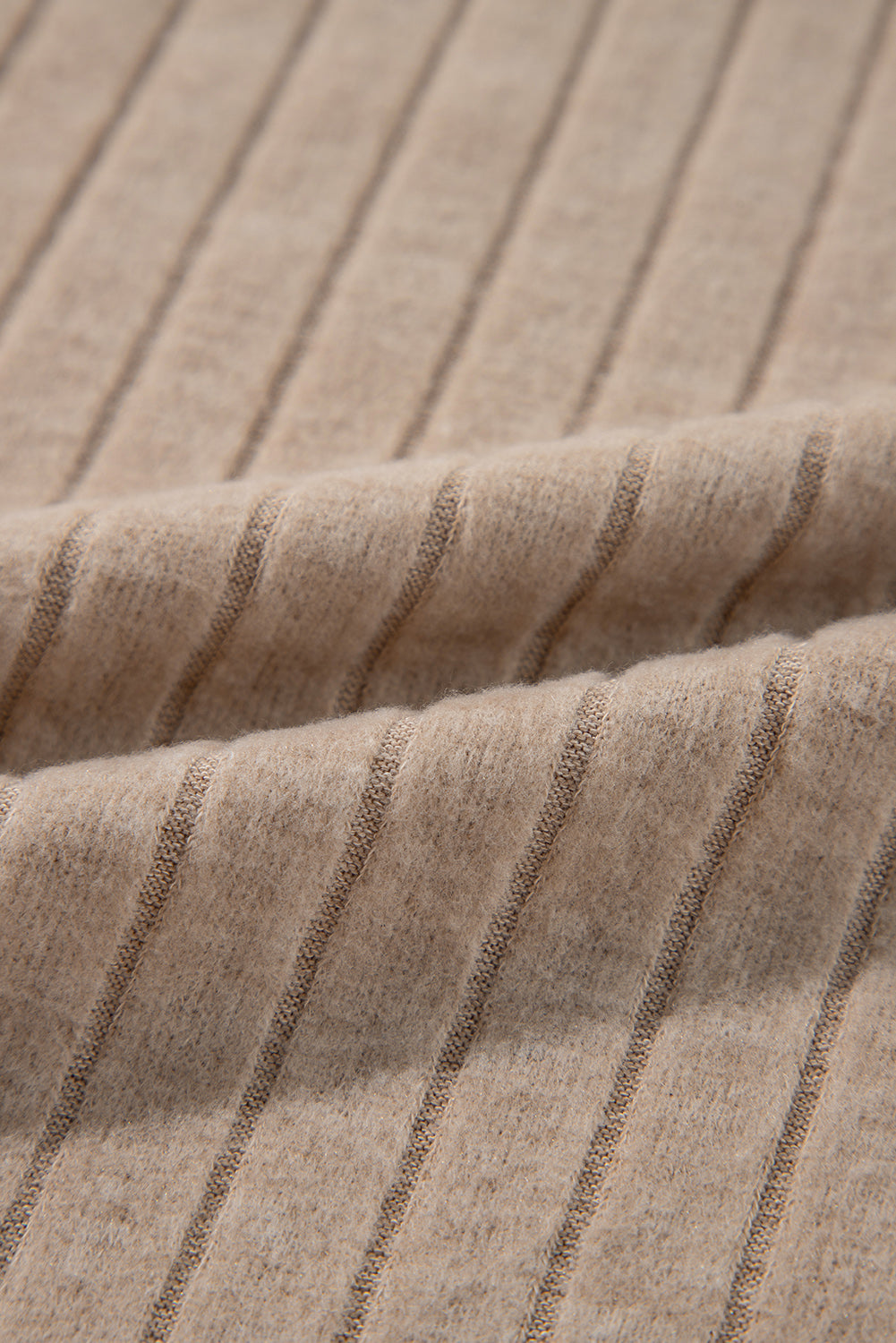 Floral Ribbed Patchwork Long Sleeve Blouse