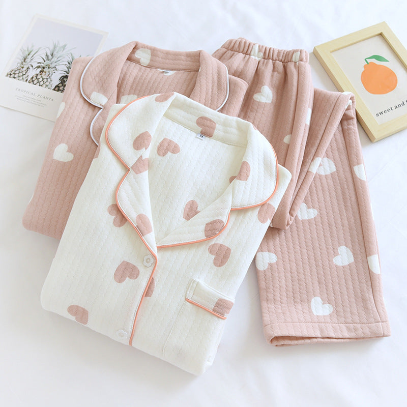 Cotton Quilted Pajamas Set
