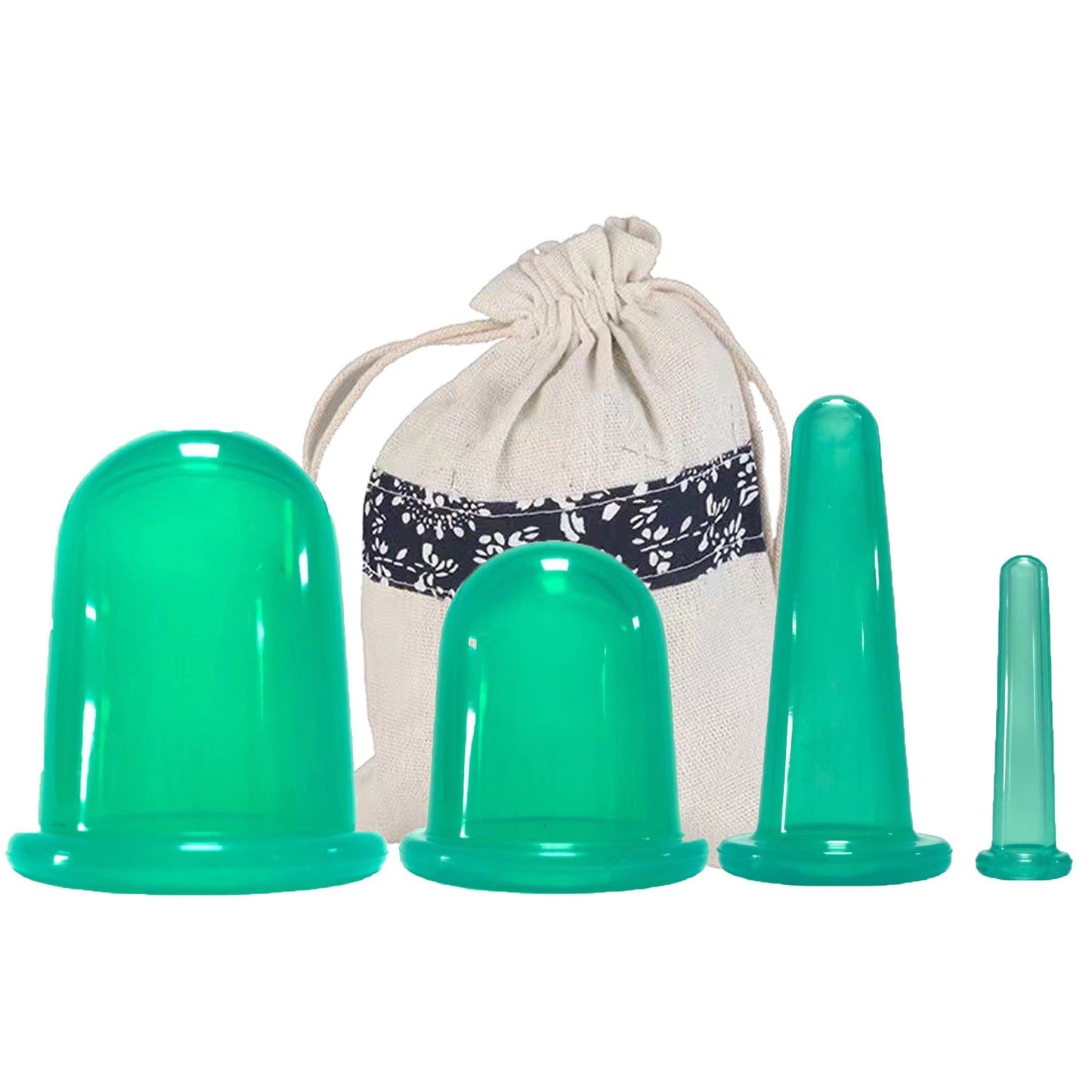 Silicone Facial Cupping Set for Massage and Therapy
