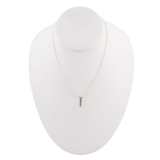 Delicate Bar Sterling Silver Necklace