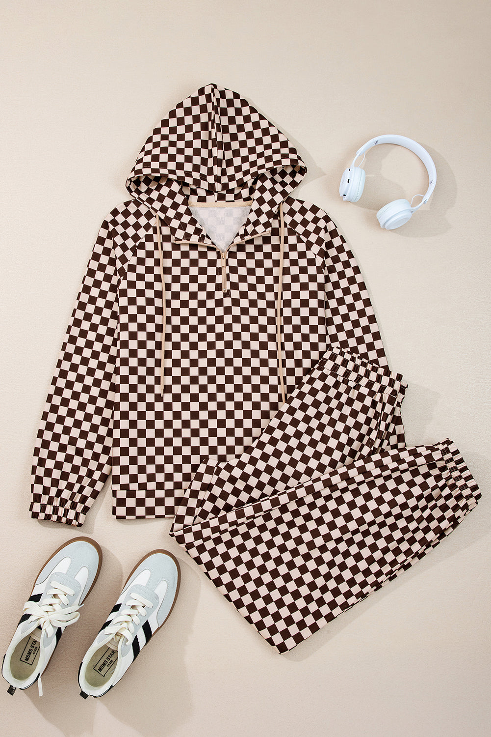 Checker Top and Pants Set