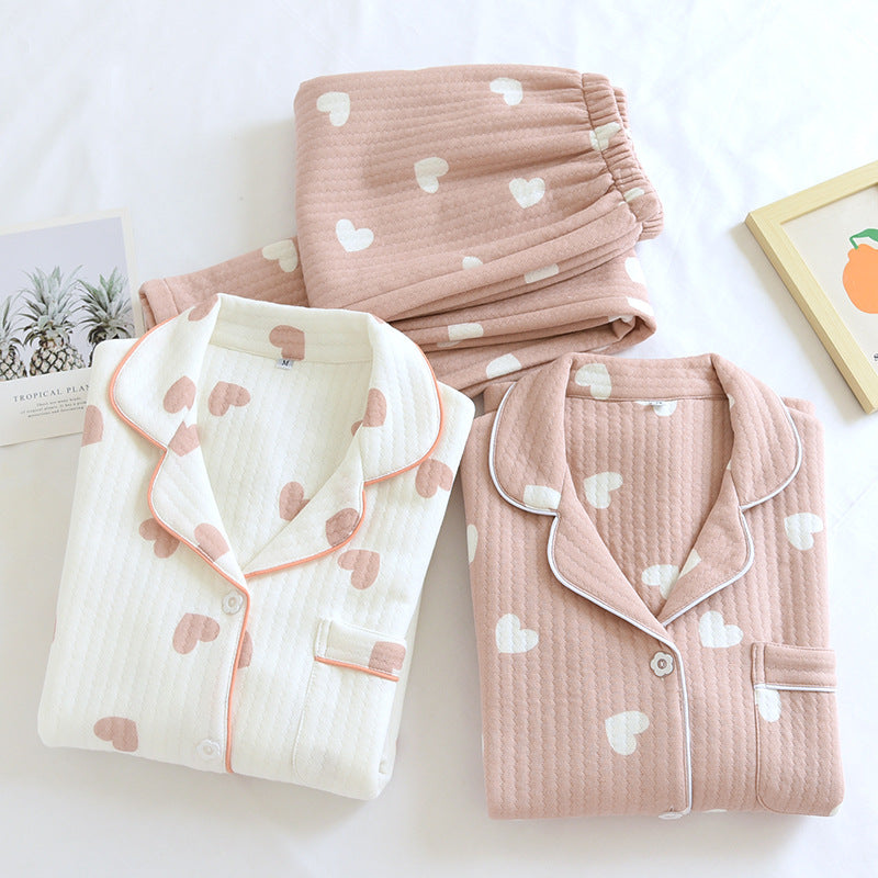 Cotton Quilted Pajamas Set