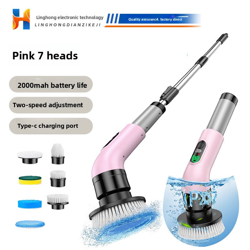 Multi-brush head electric cleaning brush