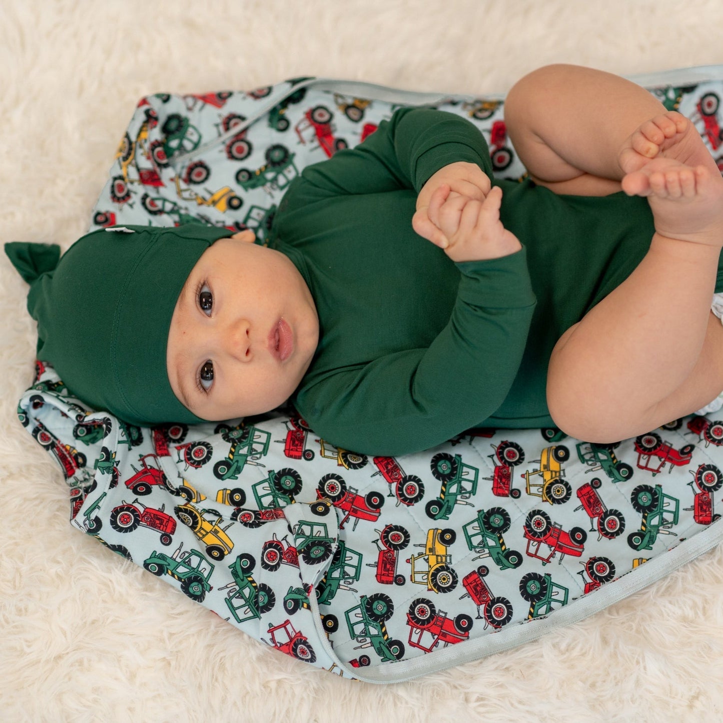 Hunter Green Long Sleeve Bodysuit
