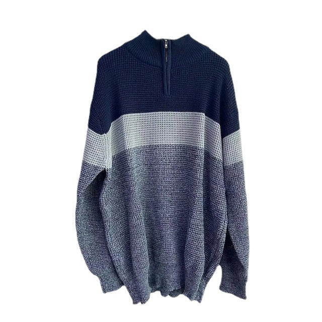 Men's Casual Color Block Sweater