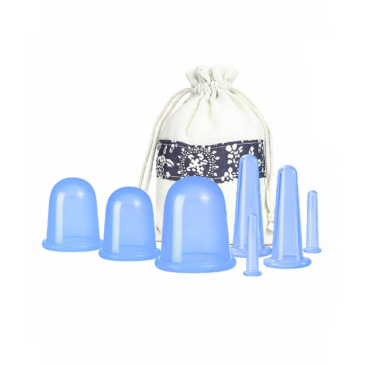 Silicone Facial Cupping Set for Massage and Therapy