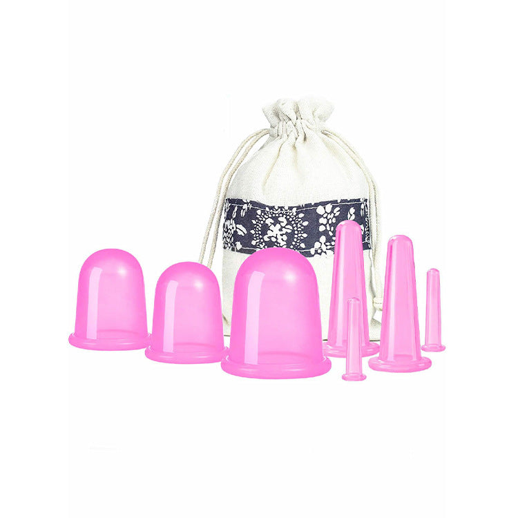 Silicone Facial Cupping Set for Massage and Therapy