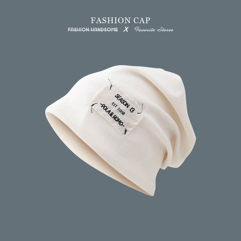 Women's Waffle Knitted Pullover Cap