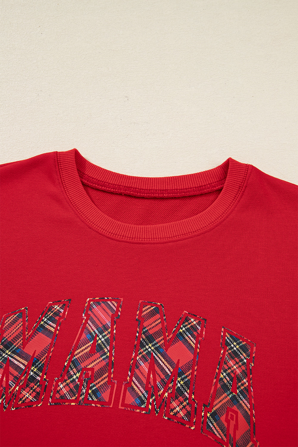 Christmas Plaid Mama Pullover and Pants Set