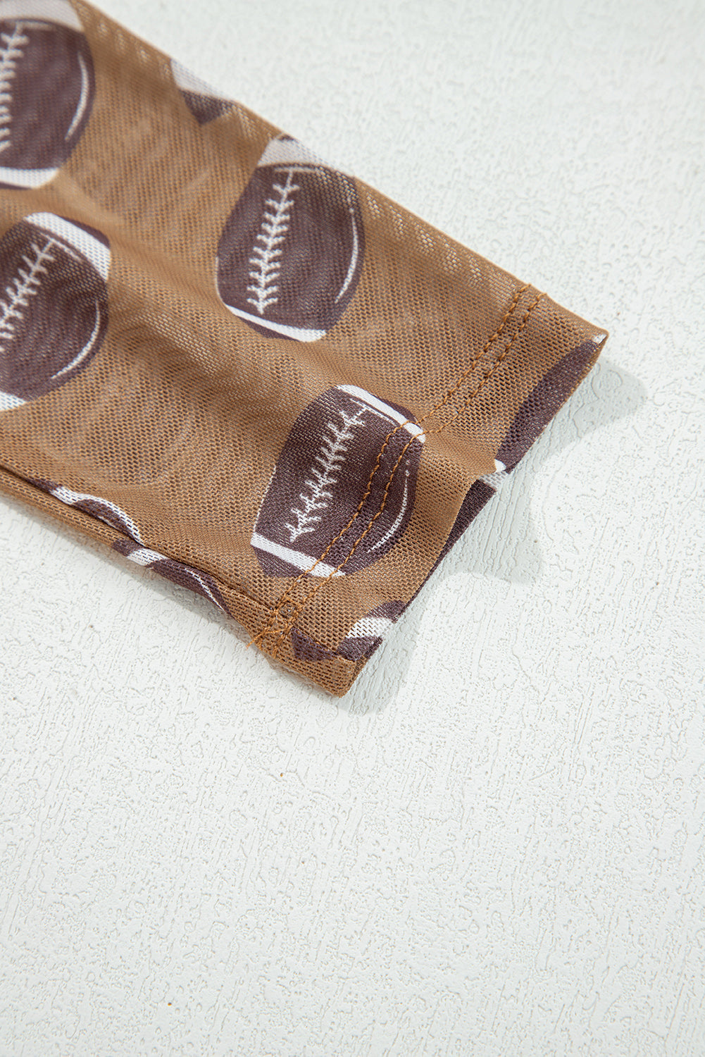 Game Day Sheer Mesh Long Sleeve Top