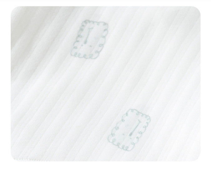 Baby Cotton Long Sleeve Top with Half Back Design - # BAAA61110002