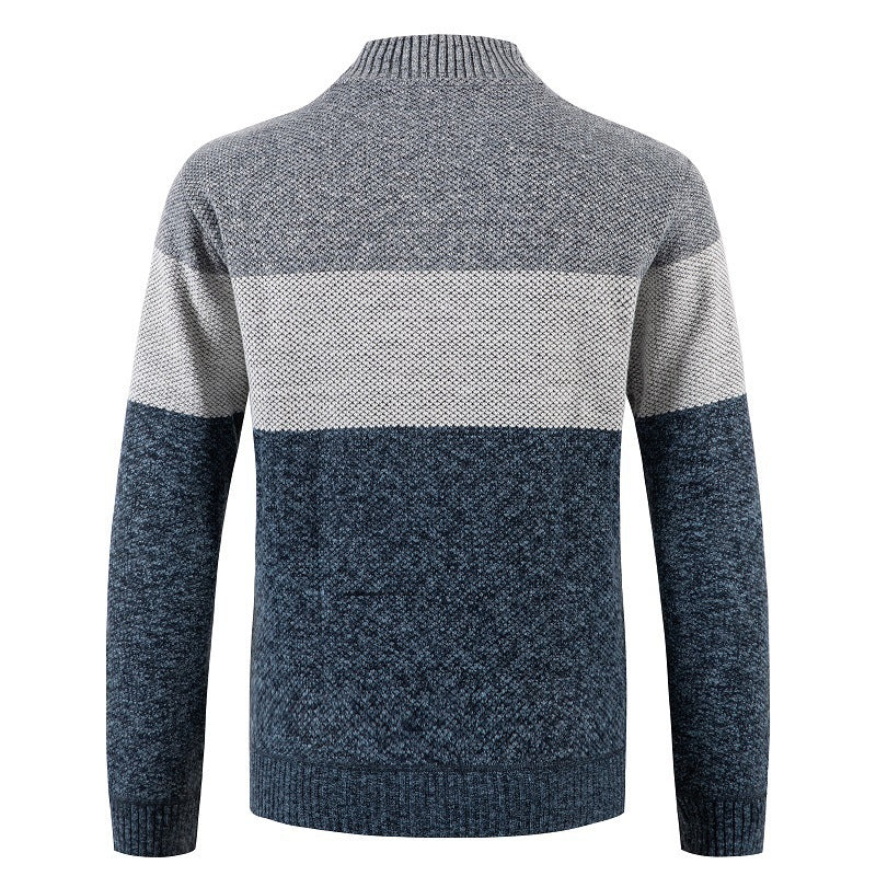 Button-up thick sweater coat