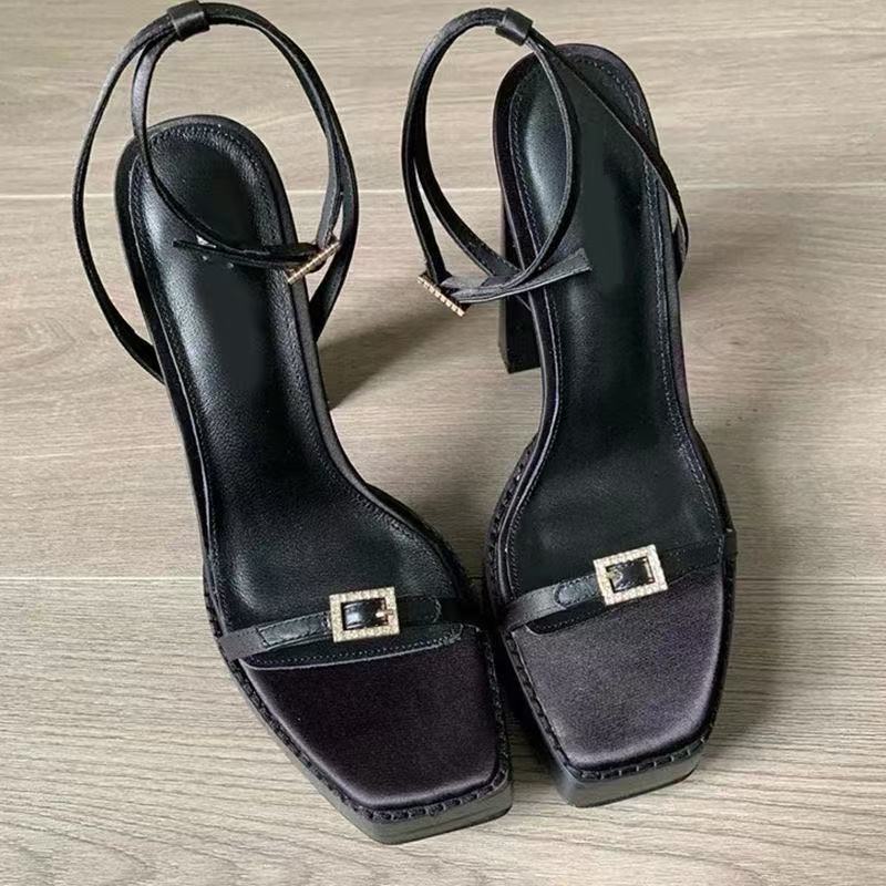 Square Toe One-Strap Sandals