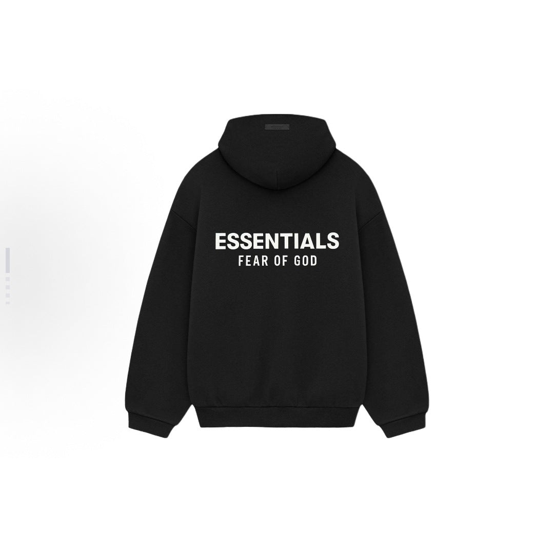 Silicone letter hooded sweatshirt