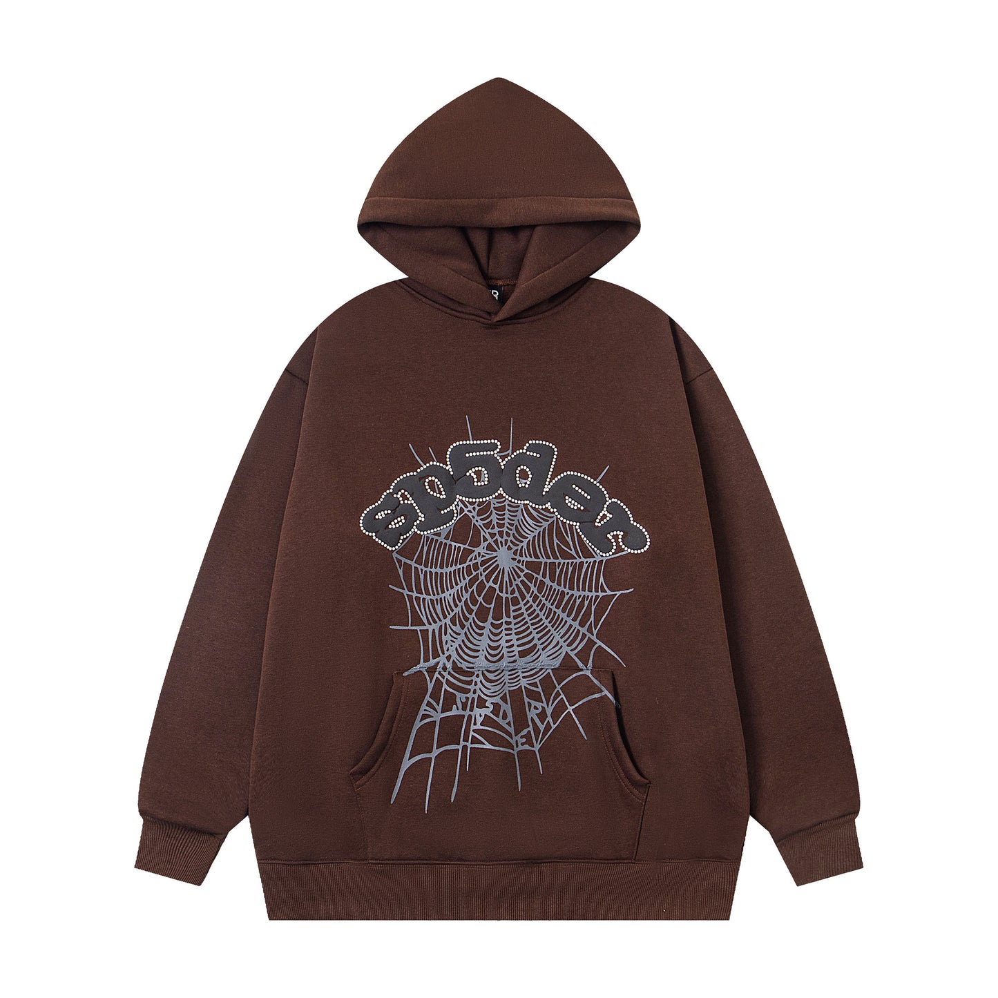 Loose fleece pullover with hood