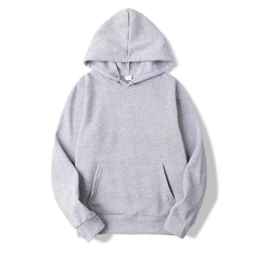 Fleece Solid Color Hoodie