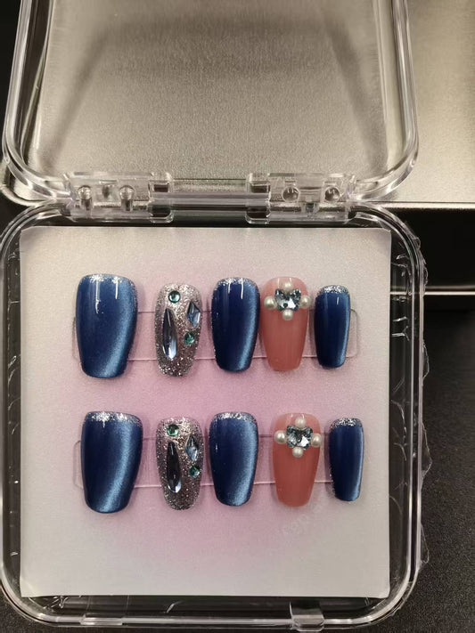 1054- Handmade press on nails fake nails removable