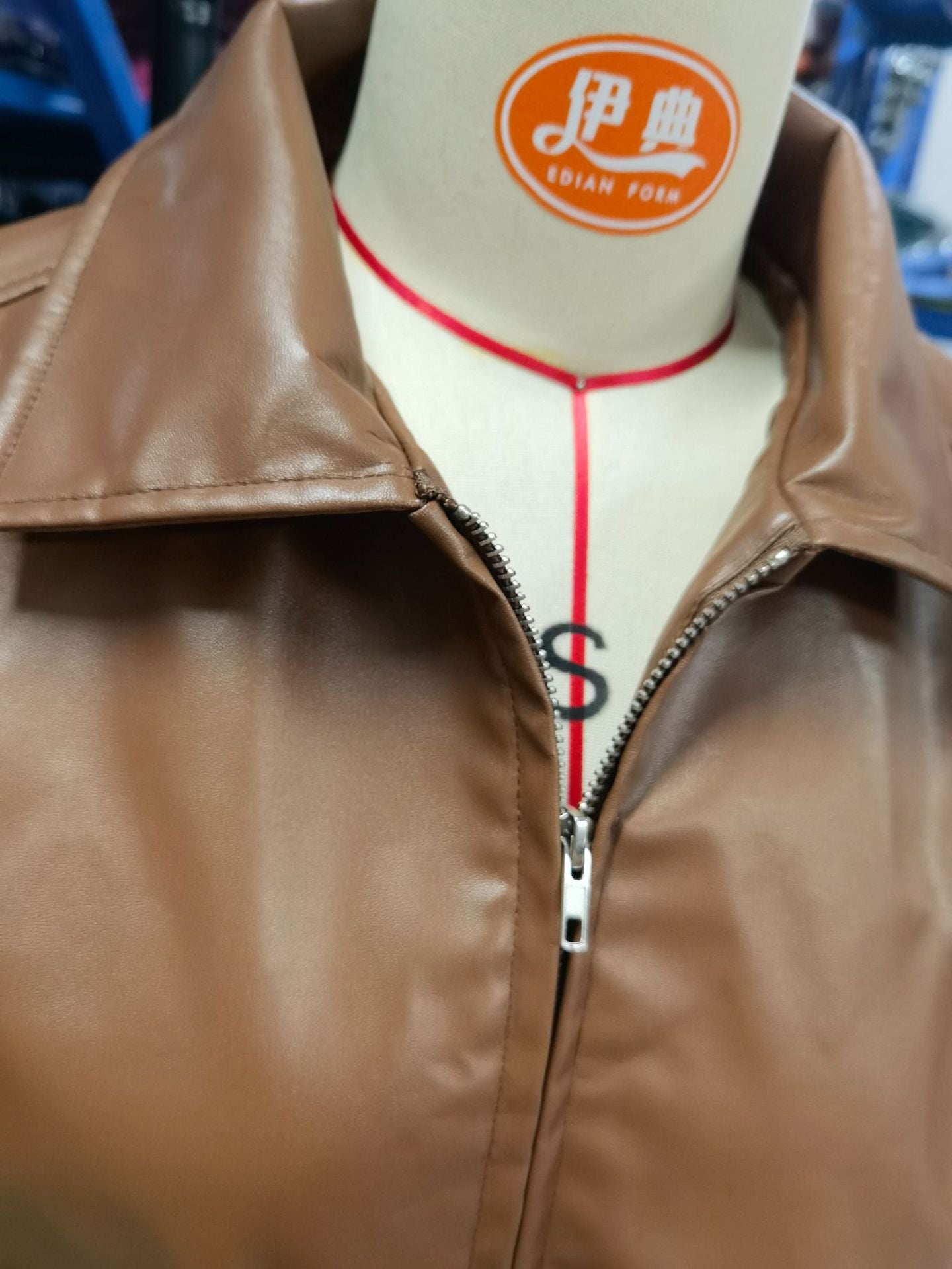 Women's Oversized Leather Motorcycle Jacket