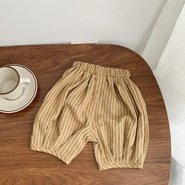 Soft Cotton Striped Bloomers for Newborns and Toddlers - # BAAA1B11010006