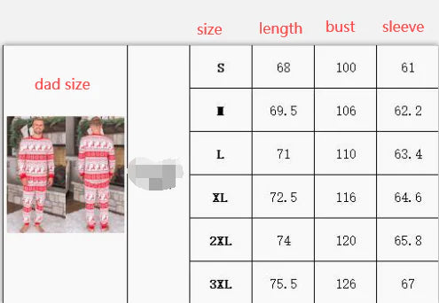 Christmas Pajamas Fall Family Set - # BOAA13710002