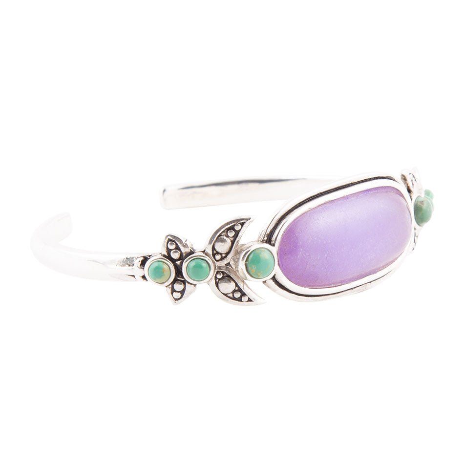 Emile Purple Quartz Sterling Silver Cuff Bracelet